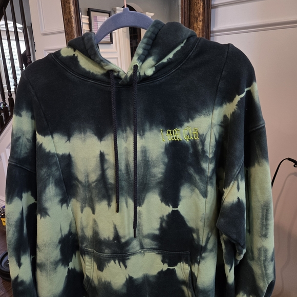Discontinued I.Am.Gia. Green/black Tie-dye Hoodie Oversized - TigerMist - Picture 8 of 8